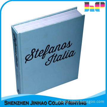 Debossing embossing hardcover sew binding hard paper book printing